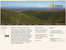 Tablet Screenshot of dynastygoldcorp.com